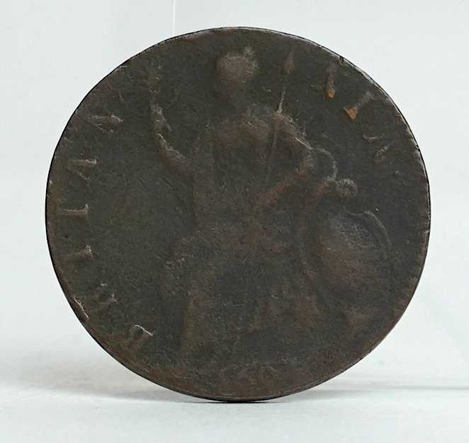 British coins, William & Mary (1689-94), three copper halfpenny coins, all 1694 (S3452) ranging from VG to fine, and William III copper halfpenny, 1697 (S3554), VG (5)